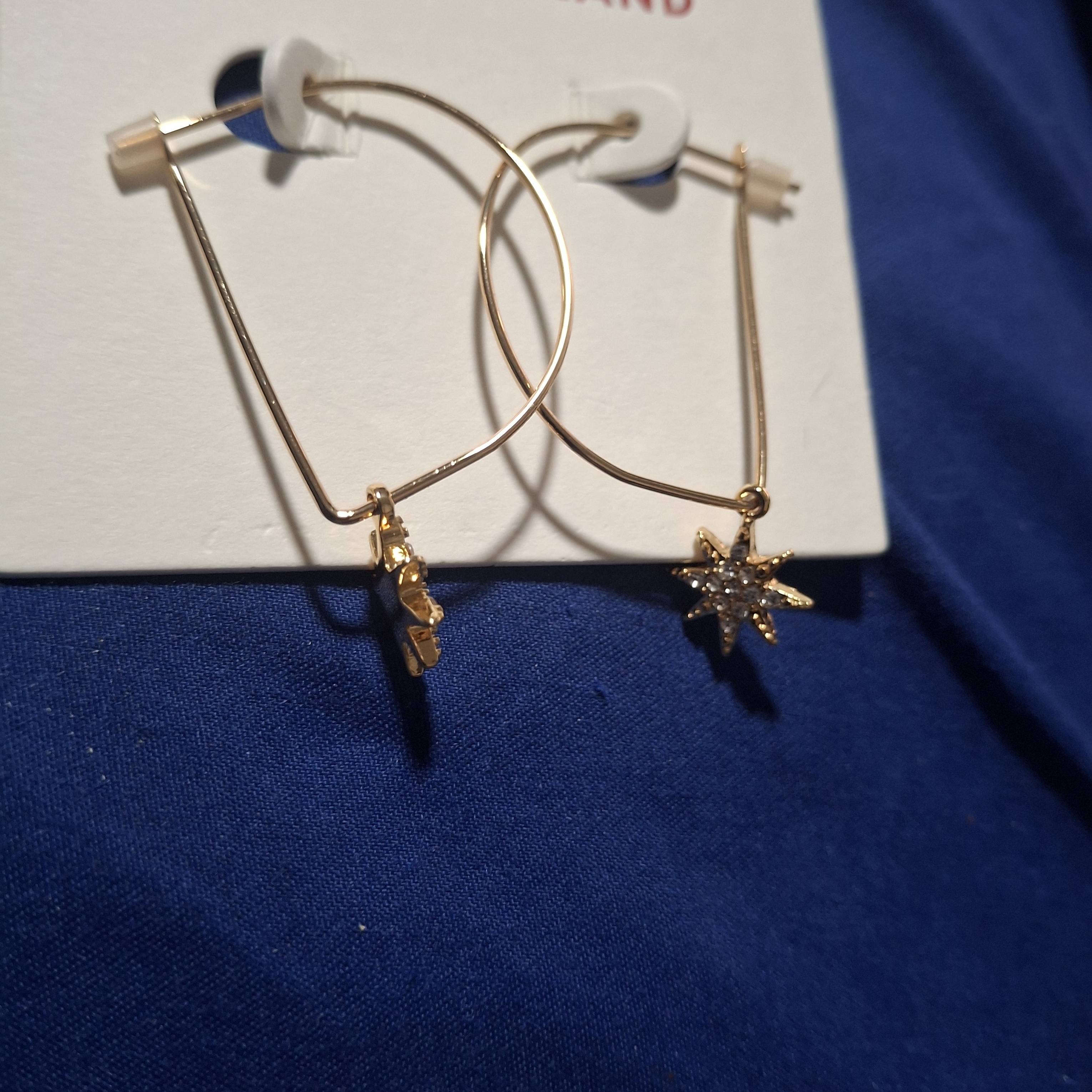 Lucky Brand Gold Star Earrings